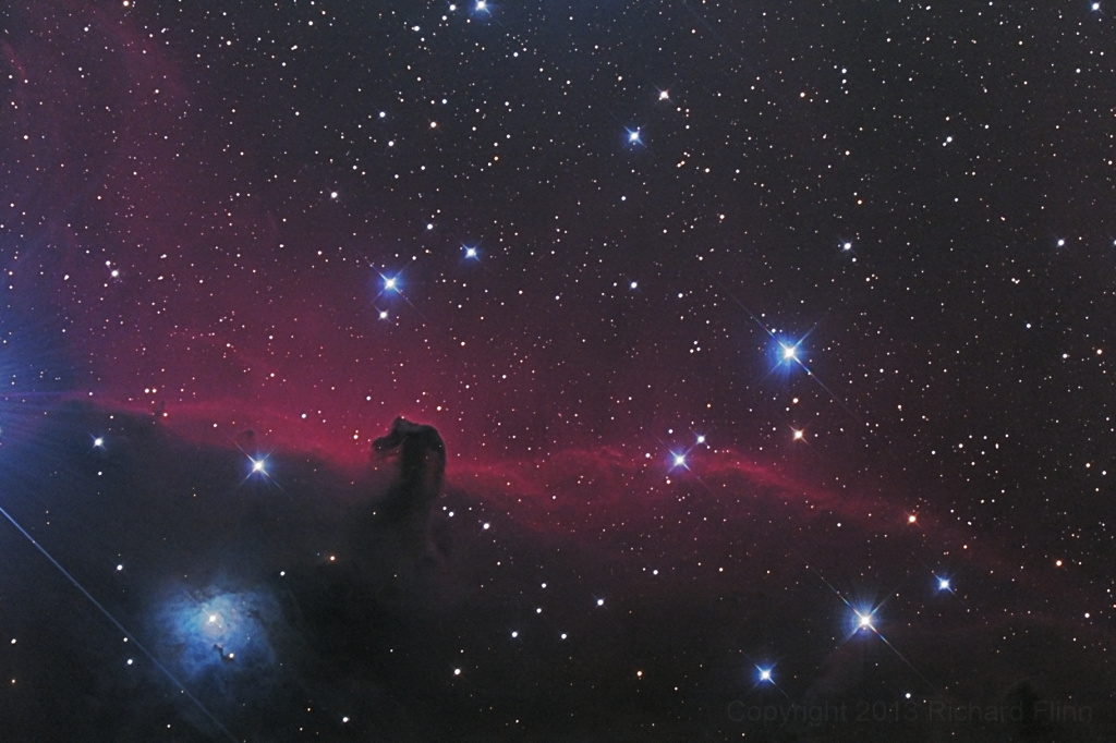 Туманность Конская Голова (IC 434, Barnard 33) – темная туманность в созвездии Орион. Также включает в себя эмиссионную туманность NGC 2023