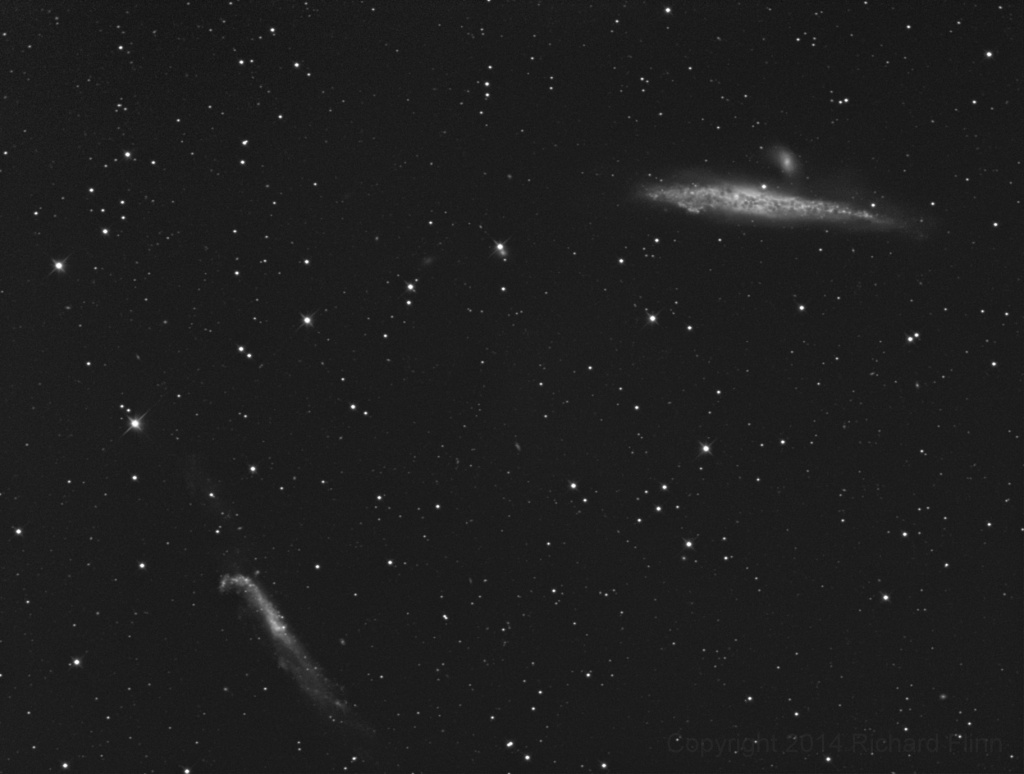 Галактики Кит и Хоккейная клюшка (NGC 4657, NGC 4656, NGC 4631, NGC 4627)