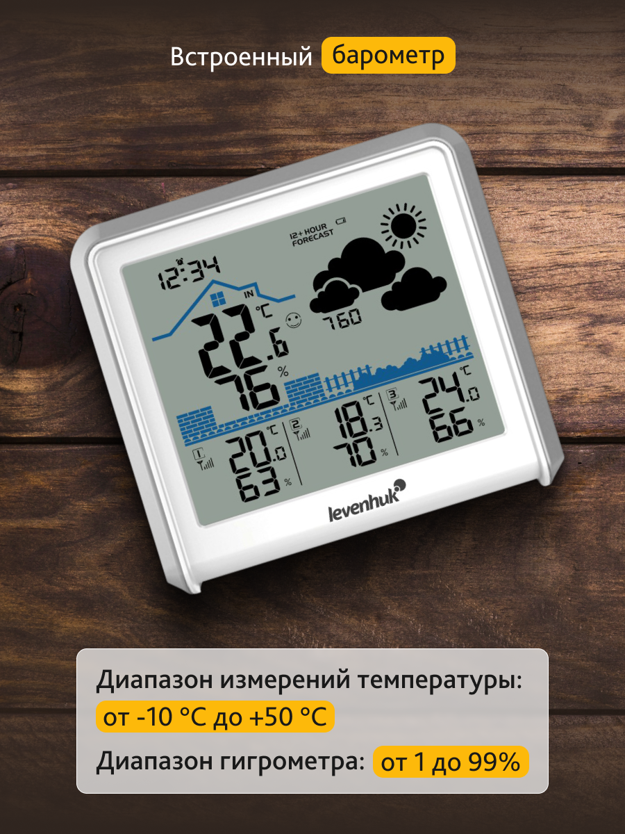 Метеостанция Levenhuk Wezzer PLUS LP50 картинка