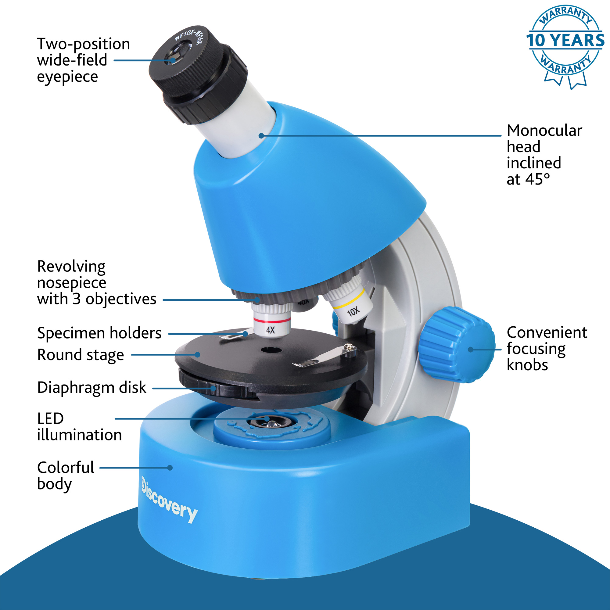 Микроскоп Levenhuk Discovery Micro с книгой