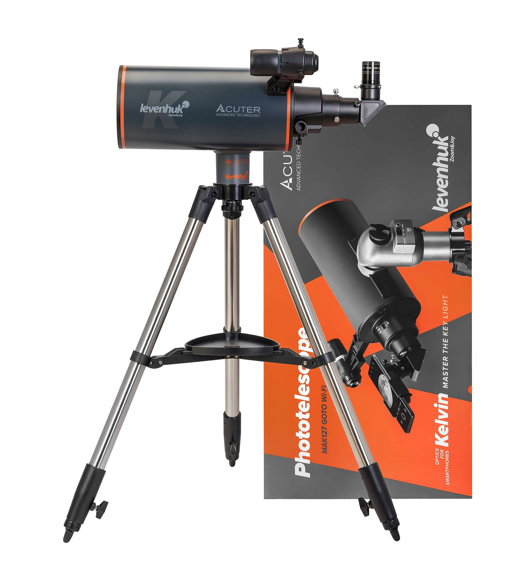 Фототелескоп Levenhuk Kelvin MAK127 AZ GOTO Wi-Fi изображение