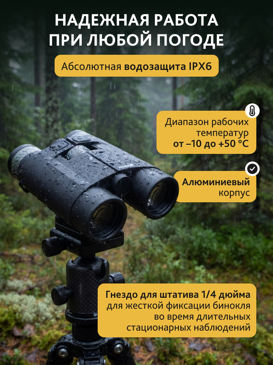 Бинокль с дальномером Levenhuk Guard PRO 3000 картинка