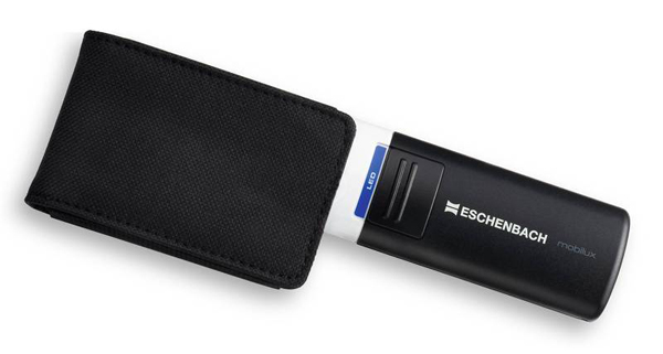 Лупа на ручке асферическая Eschenbach Mobilux LED 3,5x, 75x50 мм, с подсветкой