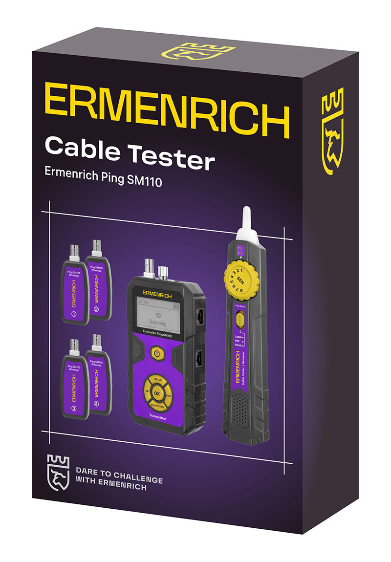 Тестер кабельных линий Ermenrich Ping SM110 изображение