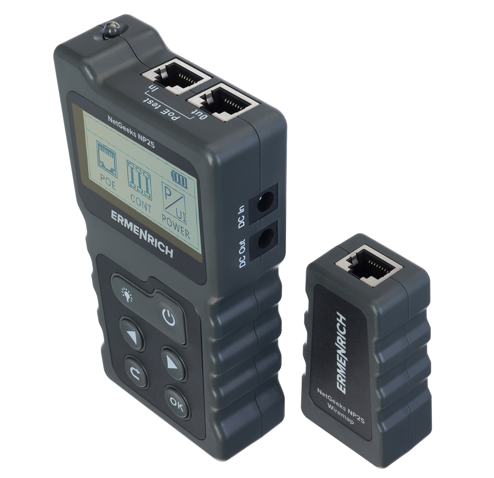 Кабельный PoE-тестер Ermenrich NetGeeks NP25 фотография