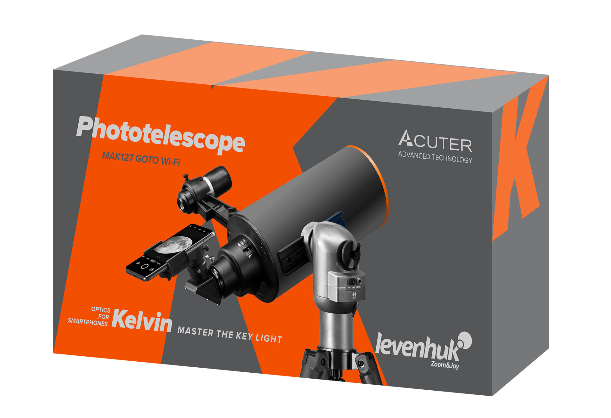 Фототелескоп Levenhuk Kelvin MAK127 AZ GOTO Wi-Fi изображение