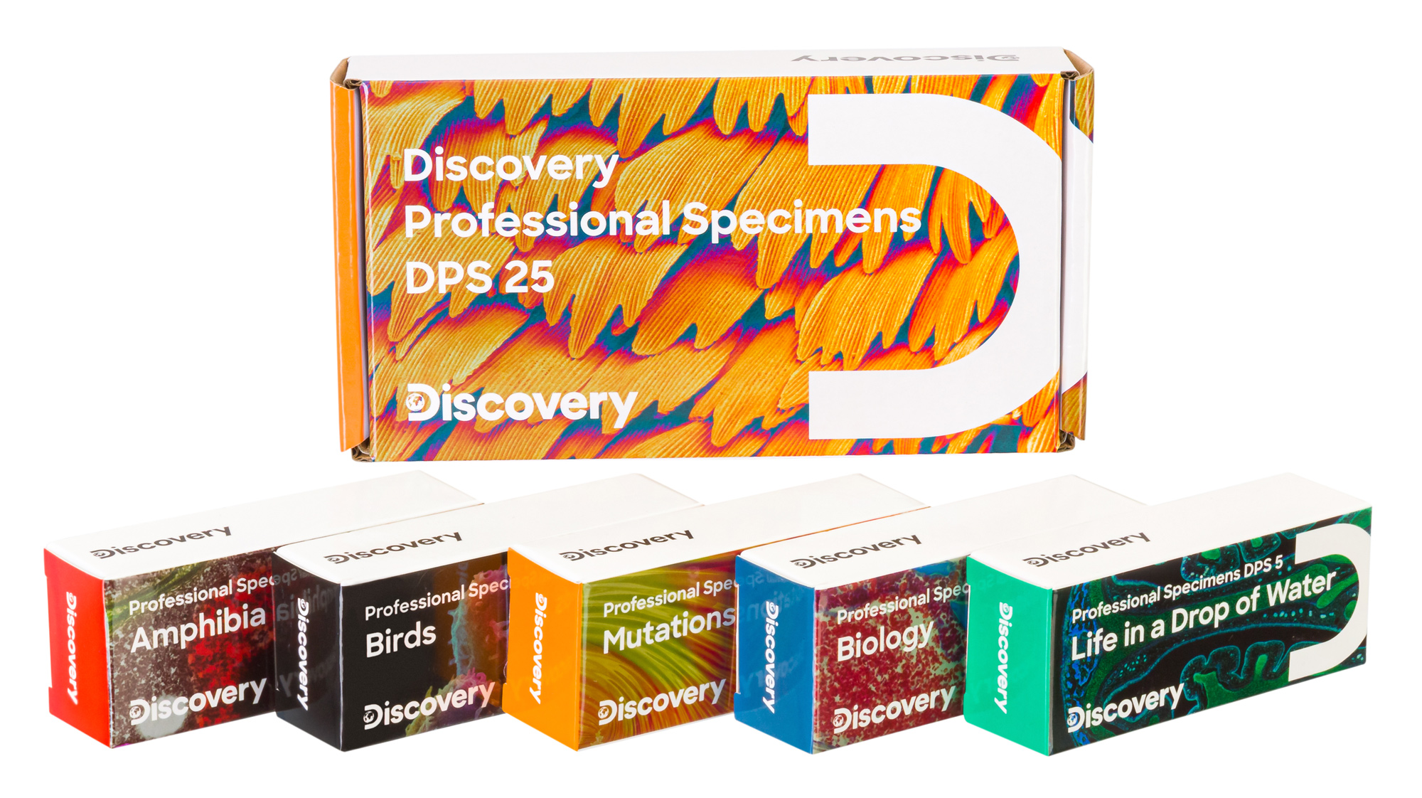Набор микропрепаратов Levenhuk Discovery Prof DPS 25. «Биология, Птицы и др.»