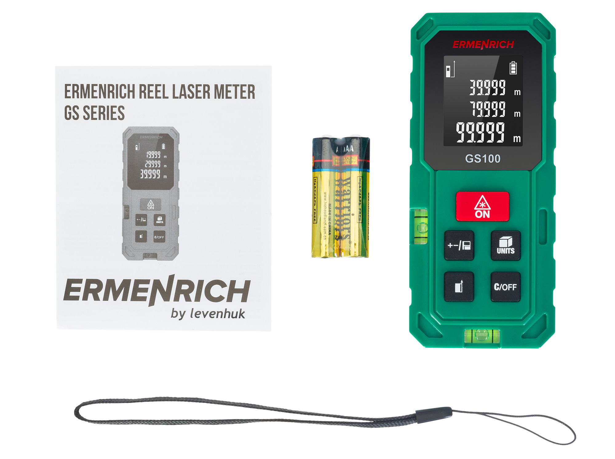 Лазерная рулетка Ermenrich Reel PLUS GS100 изображение