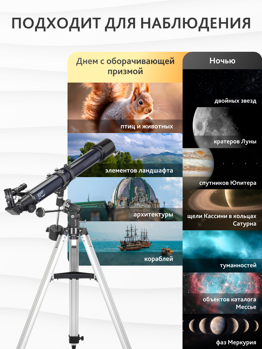 Телескоп Levenhuk New Skyline PLUS 90/900 AZ3 фотография