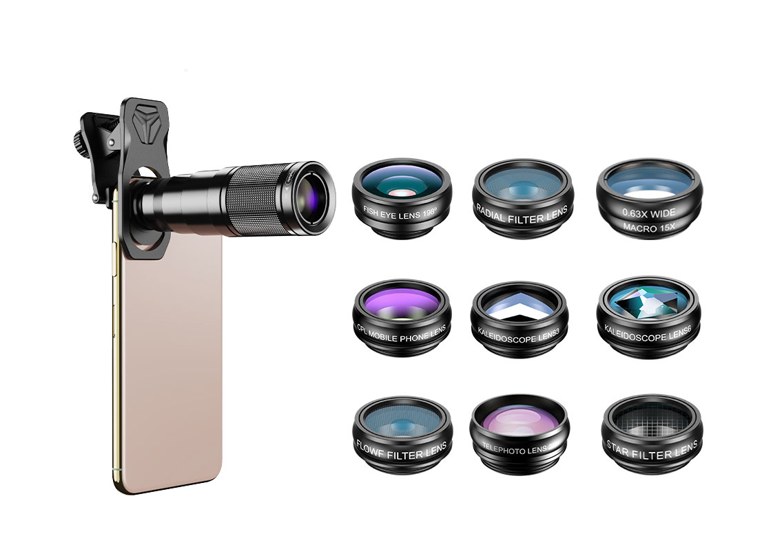 Набор объективов для смартфона Levenhuk Kelvin SLS10 фотография