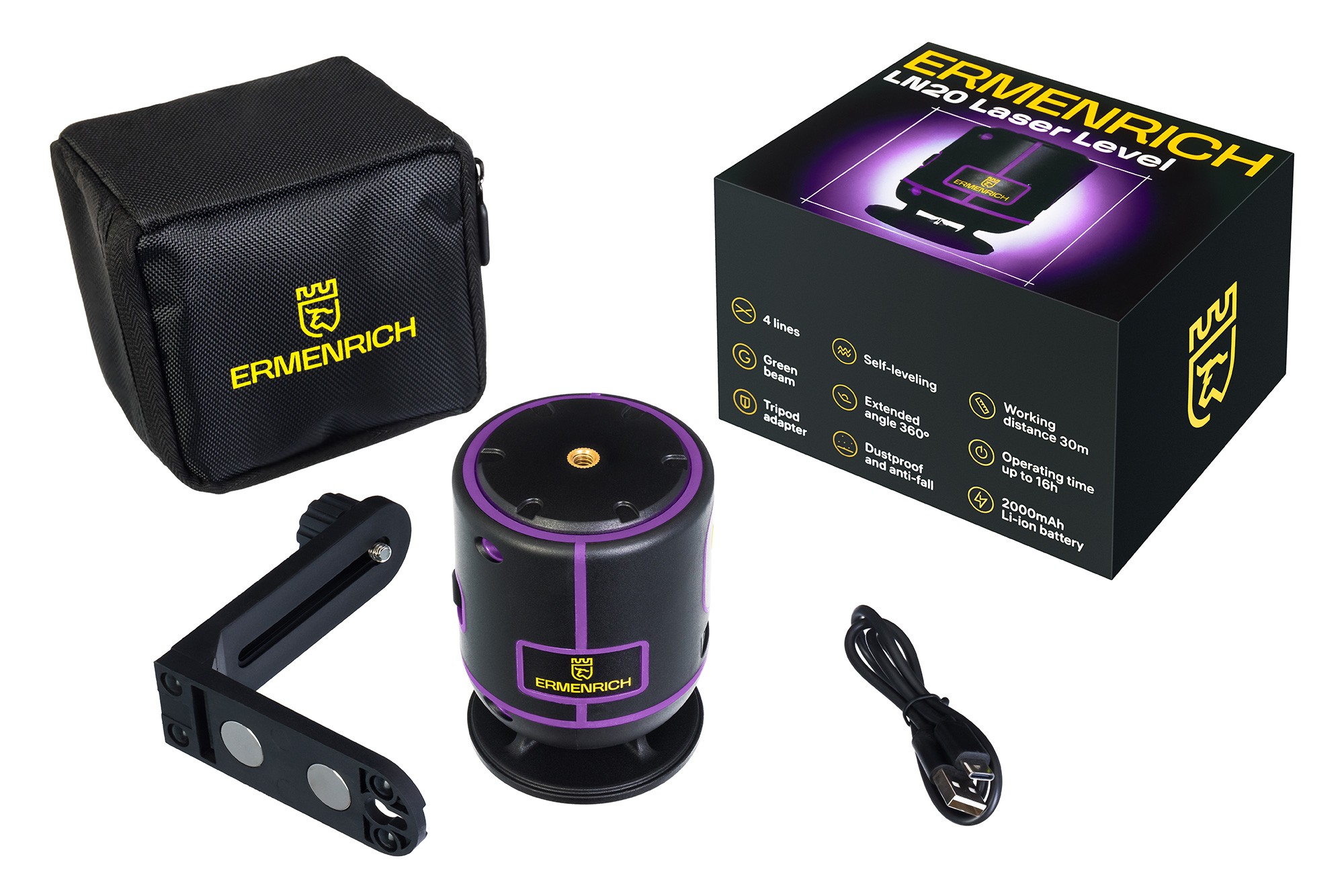 Лазерный уровень Ermenrich PLUS LN20