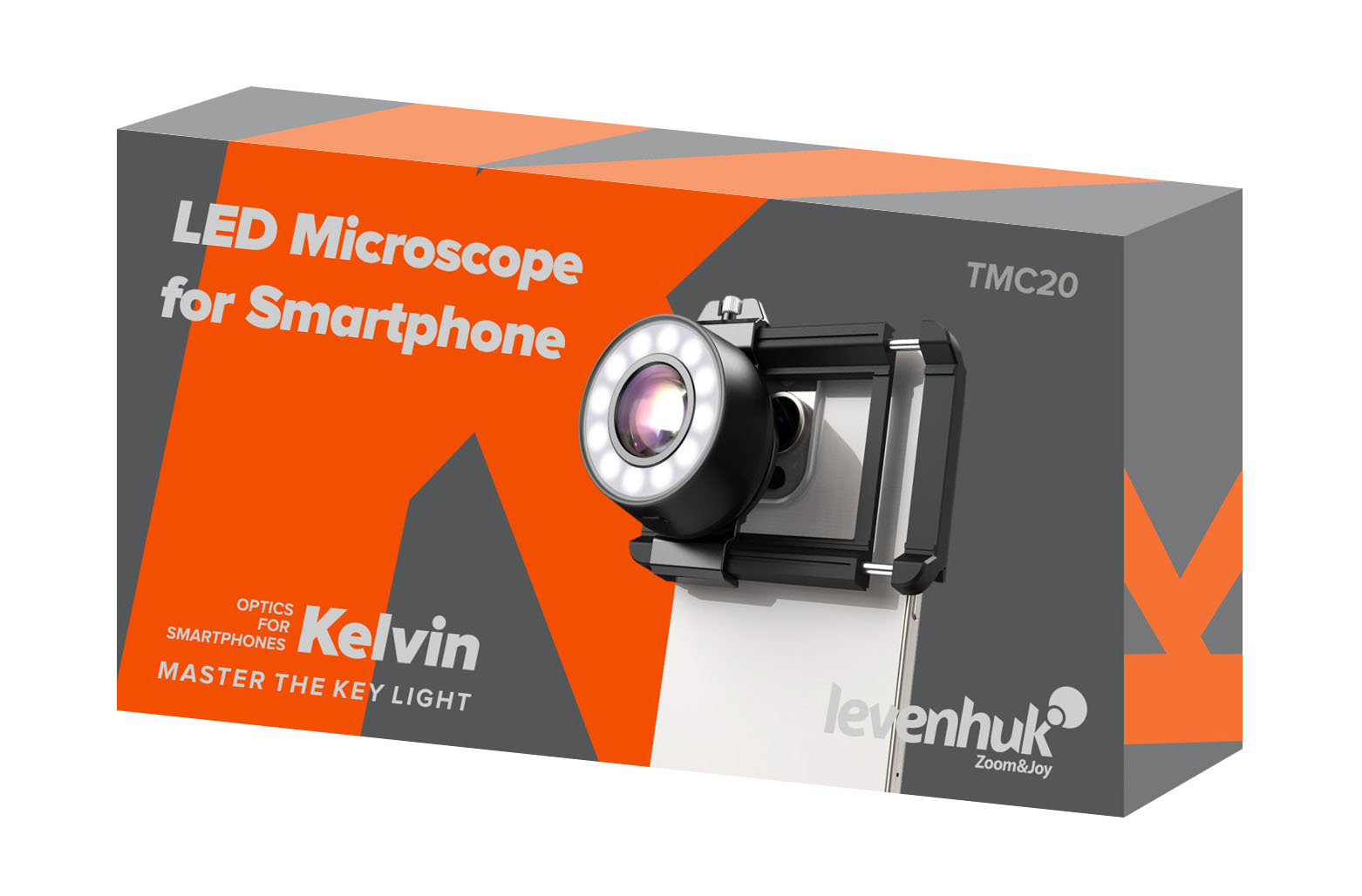 Микроскоп для телефона с подсветкой Levenhuk Kelvin TMC20 фото