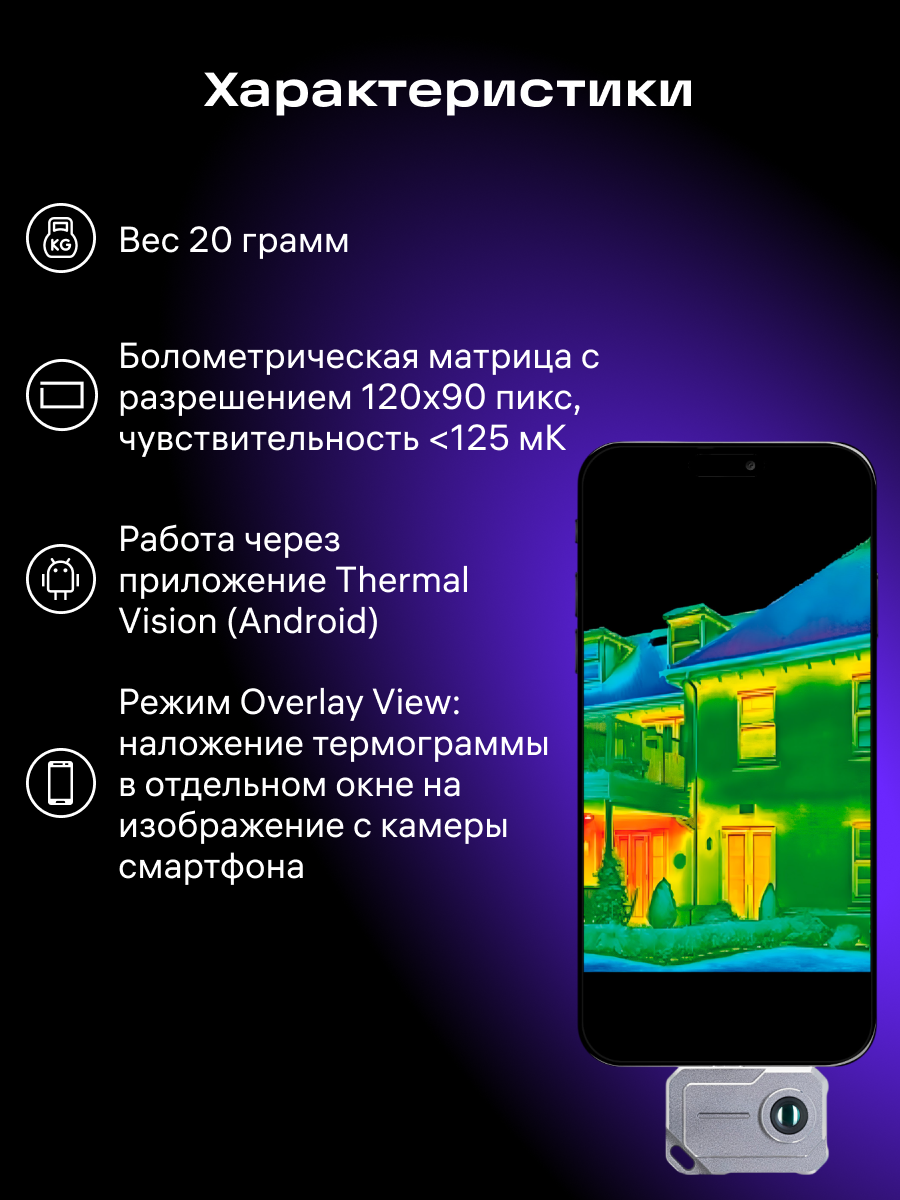 Тепловизор строительный Ermenrich Seek TV30 картинка