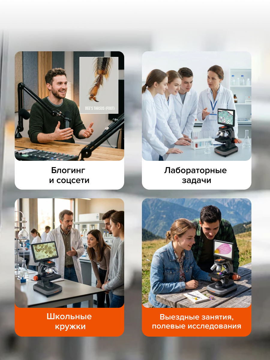 Фотомикроскоп Levenhuk Kelvin Touch KM5 фотография
