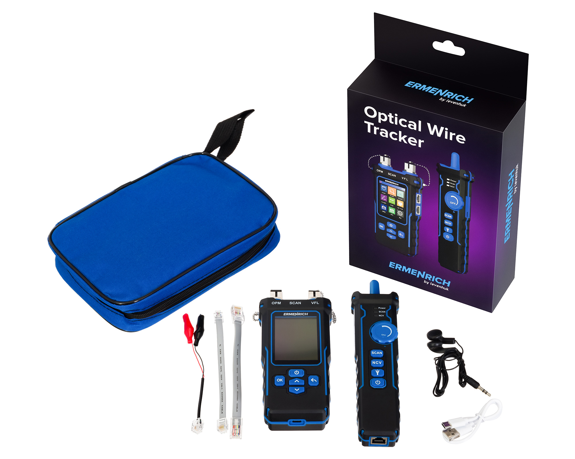 Многофункциональный кабельный тестер Ermenrich NetGeeks NP60 изображение