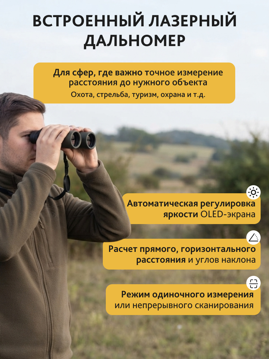 Бинокль с дальномером Levenhuk Guard PRO 3000 фотография