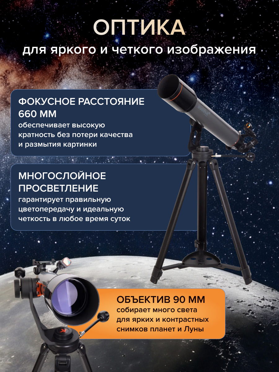 Фототелескоп Levenhuk Kelvin Nova PLUS 90/660 фото