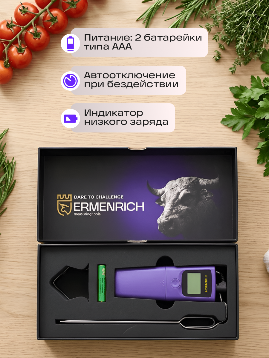 Термометр для мяса Ermenrich BBQ GT20 изображение