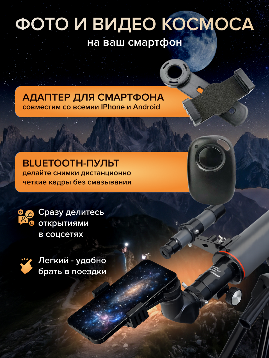 Фототелескоп Levenhuk Kelvin Nova BASE 60/500 картинка