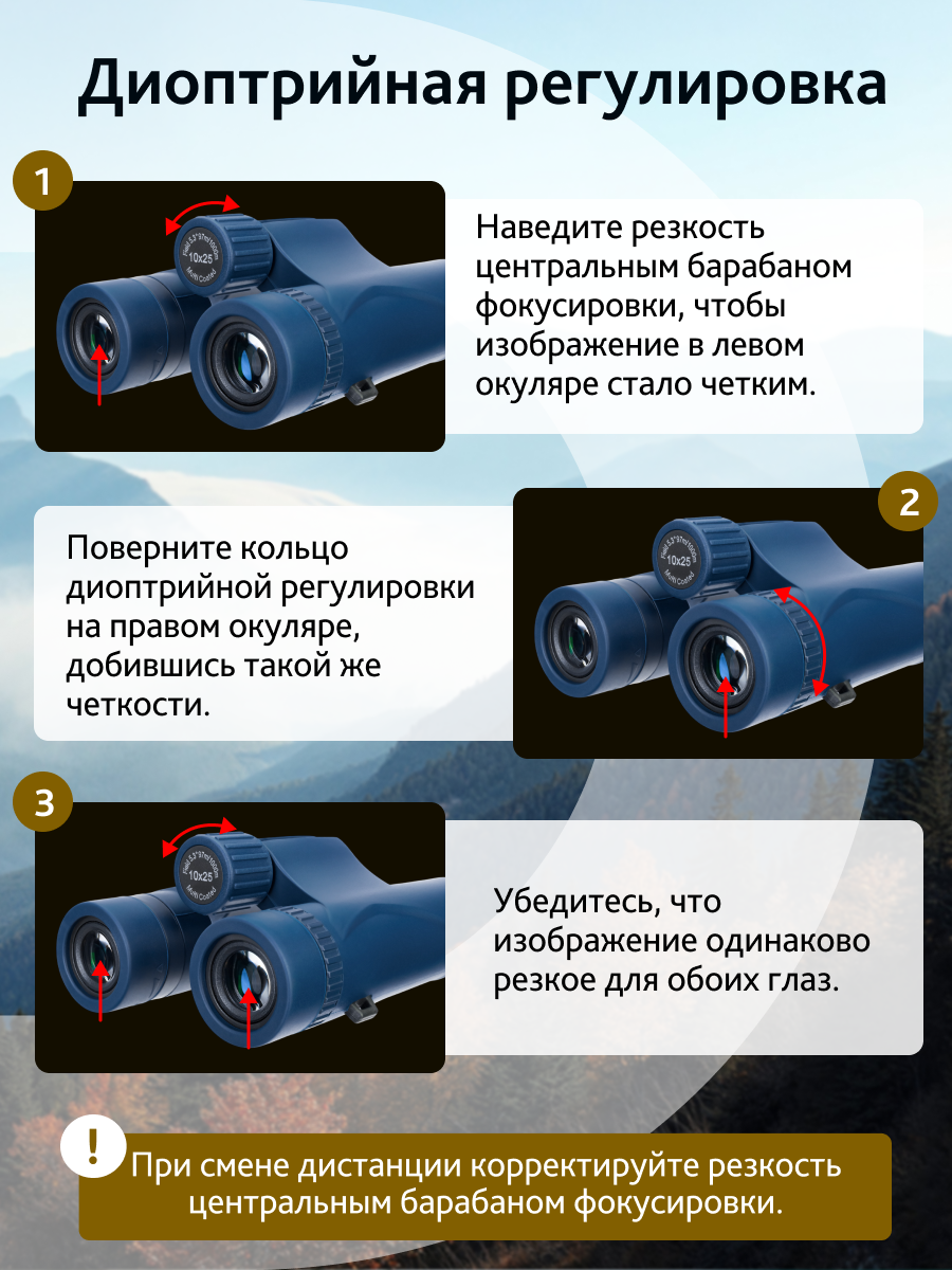 Бинокль Levenhuk Discovery Elbrus 10x25 фотография