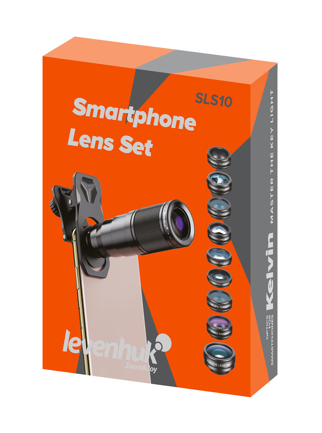 Набор объективов для смартфона Levenhuk Kelvin SLS10 фото