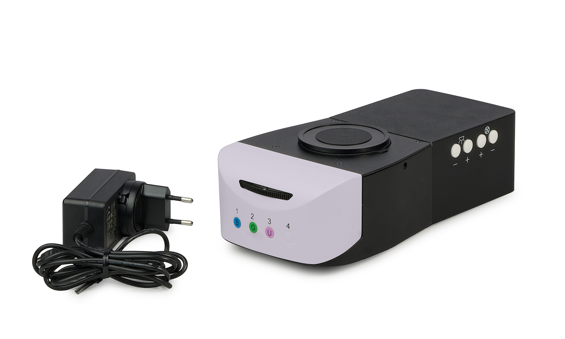 Насадка эпи-люминесцентная моторизованная MAGUS Epi-FL04M LED, блоки люминесцентных фильтров B/G/UV фотография