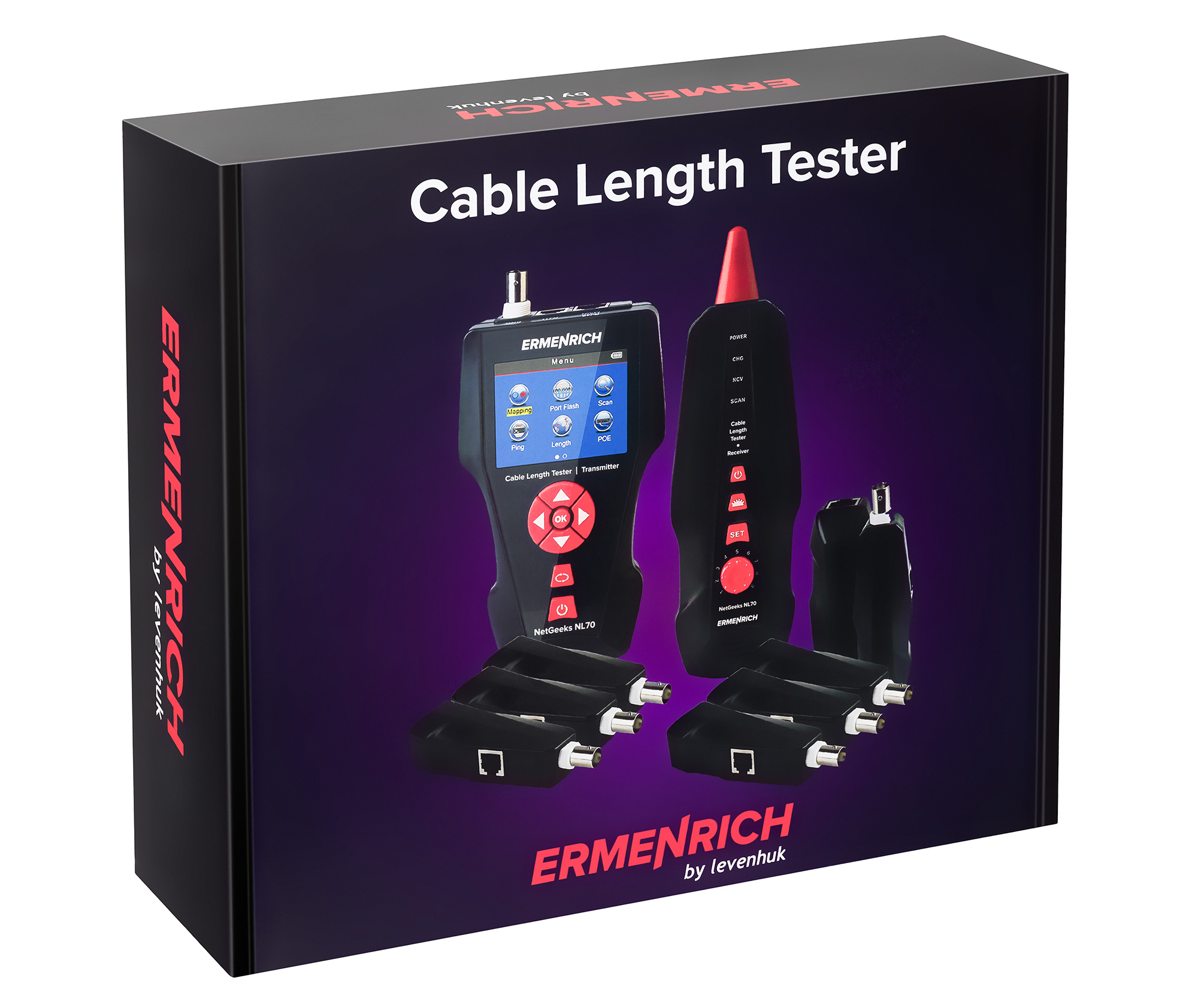 Измеритель длины кабеля Ermenrich NetGeeks NL70 картинка