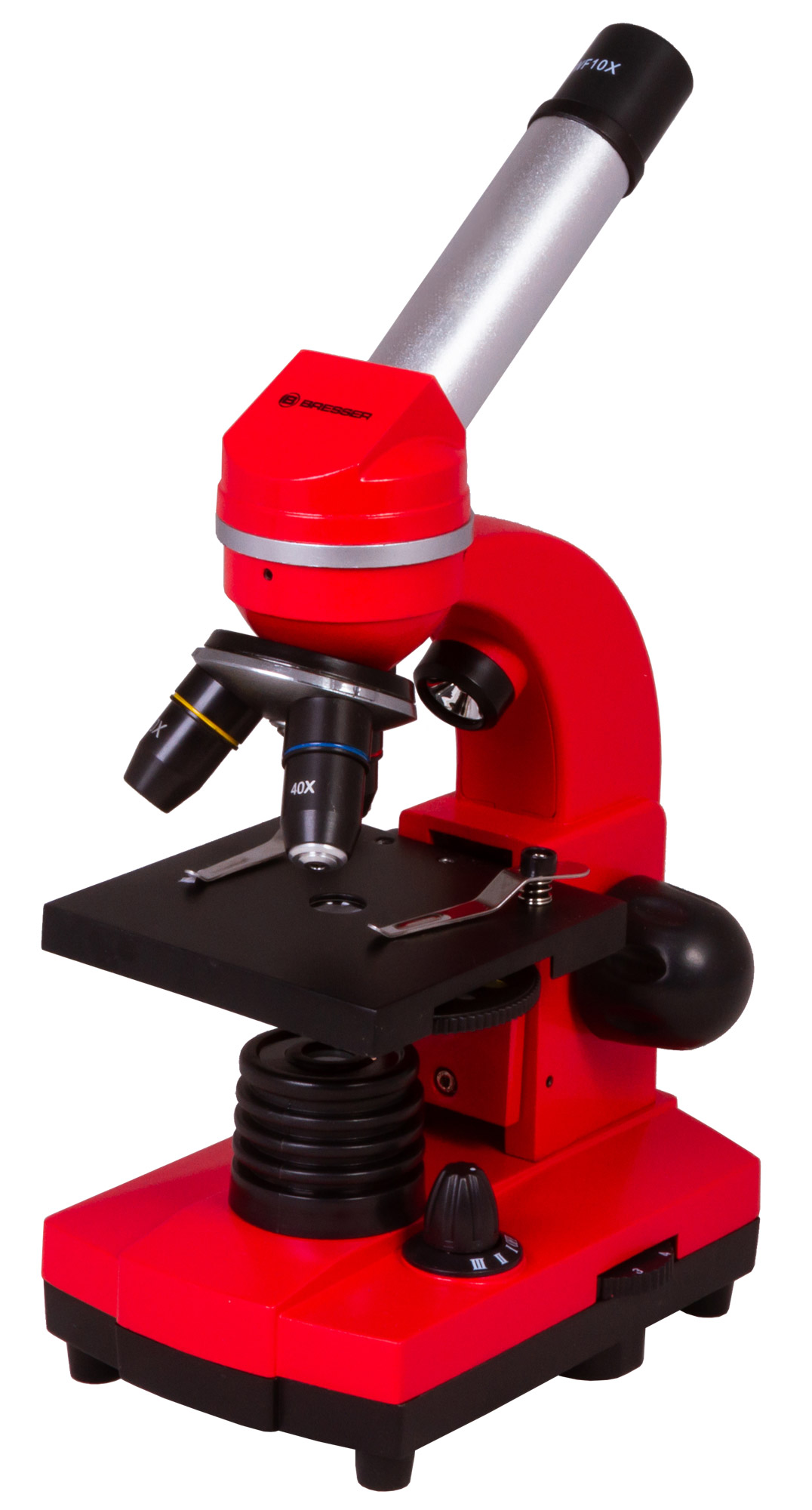 Микроскоп Bresser (Брессер) Junior Biolux SEL 40–1600x, красный