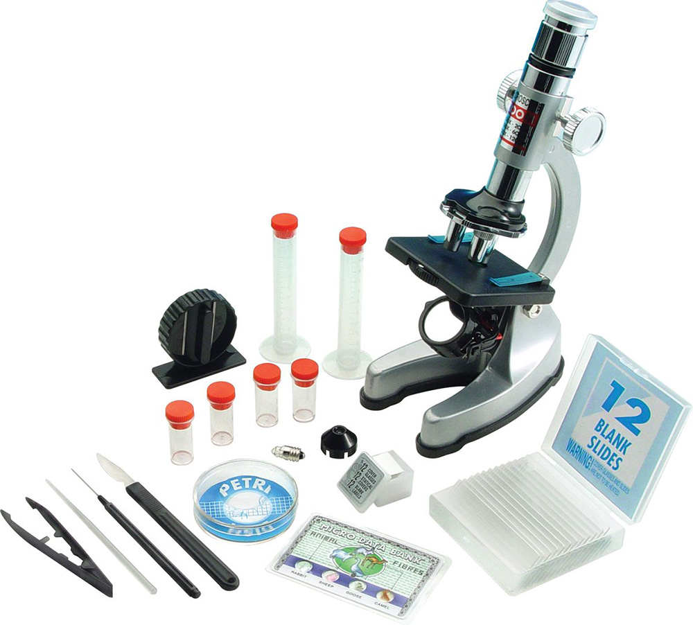 Микроскоп игрушечный EDU-TOYS 100–1200x, в кейсе (MS907) 76510 - фото 1