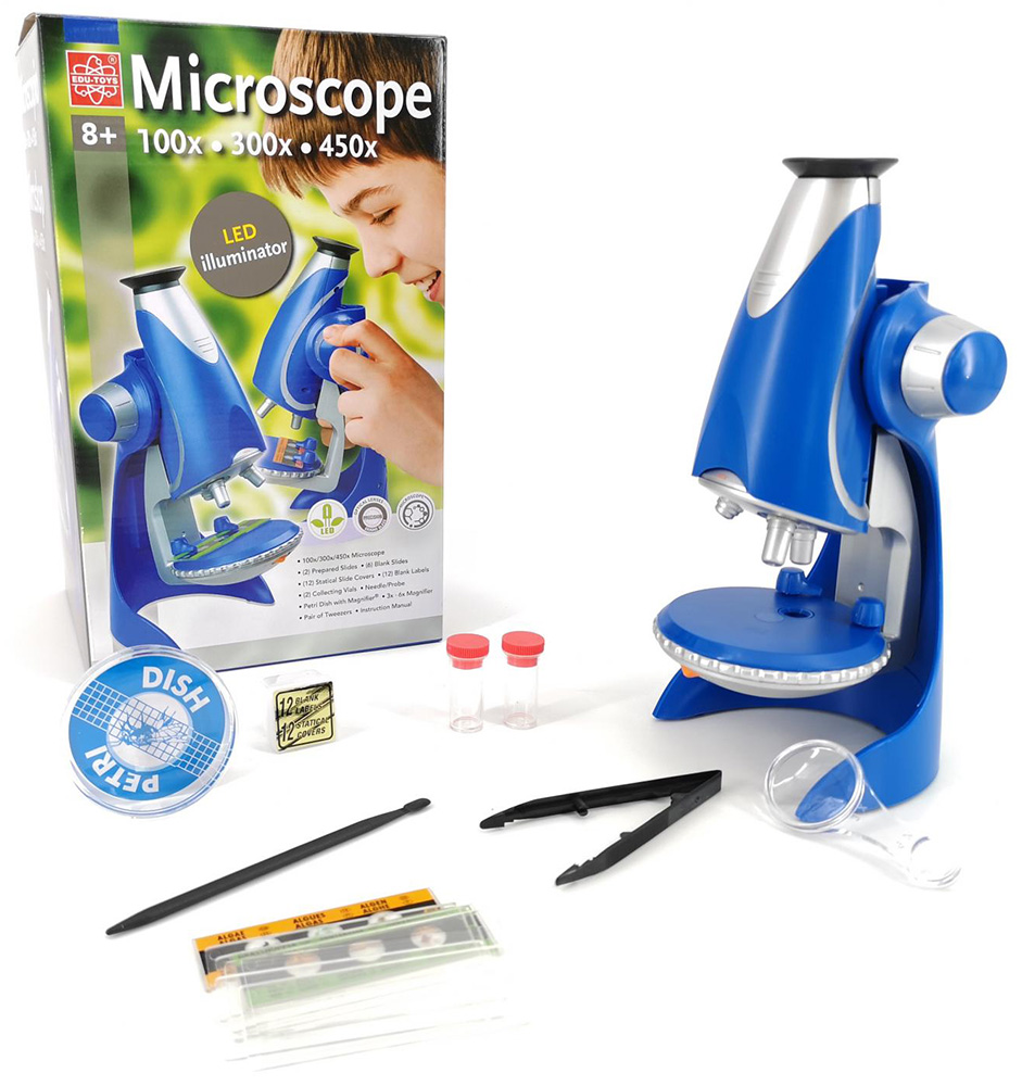 Микроскоп игрушечный EDU-TOYS 100–450x 76512 - фото 1