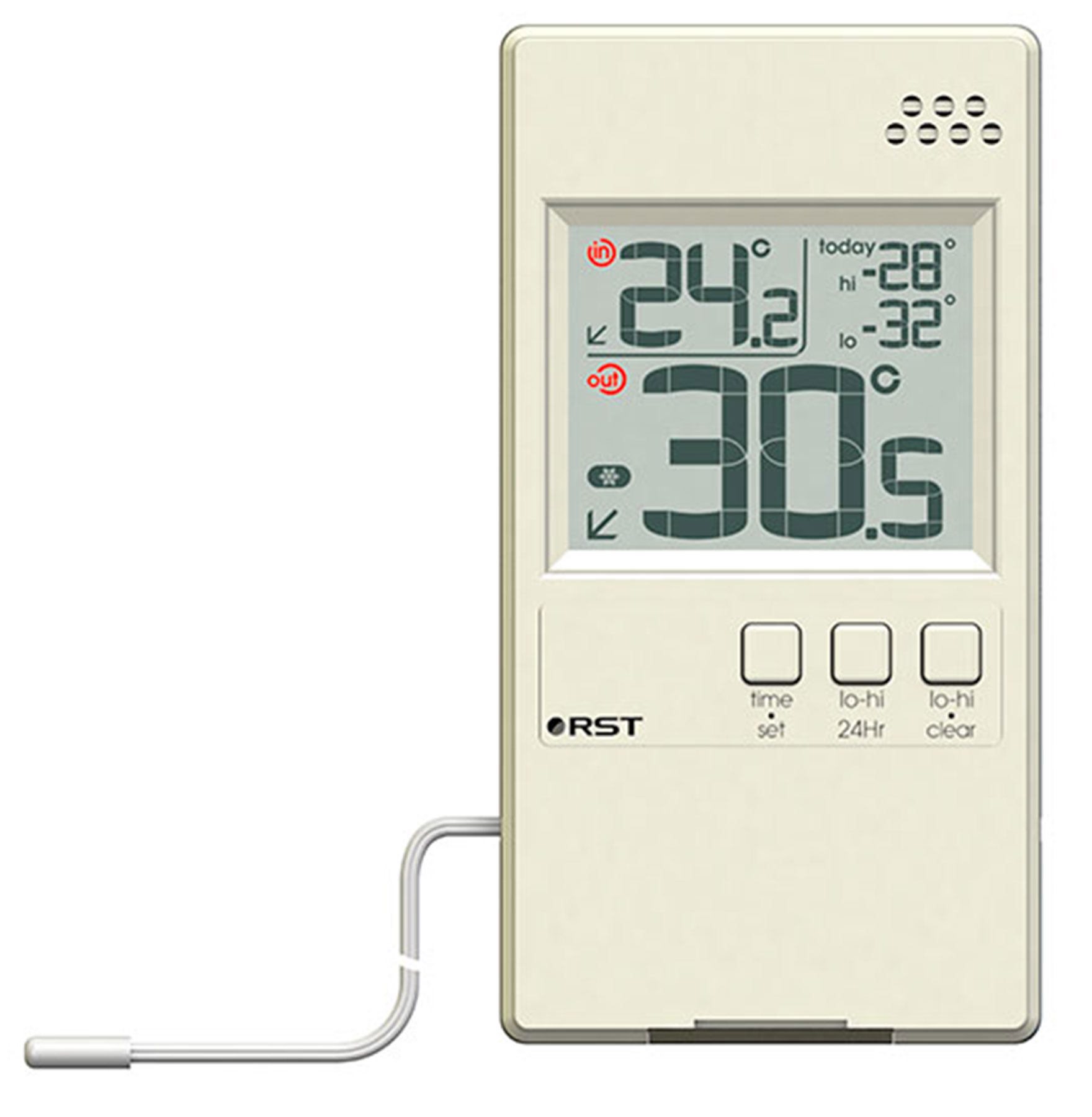 Термометр цифровой RST 01591 с внешним датчиком, оконный, ультратонкий 79948 - фото 1