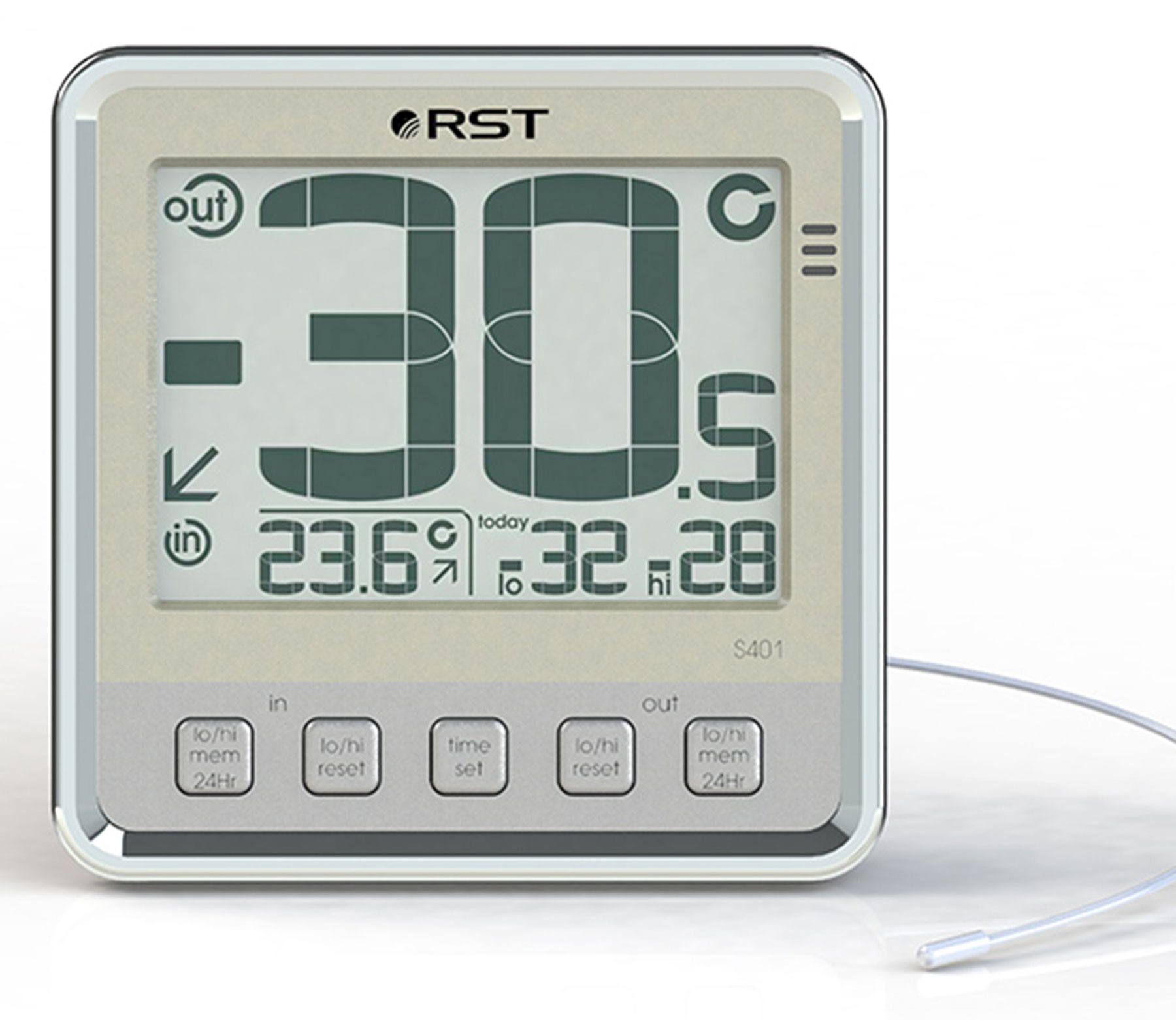 Термометр цифровой RST 02401 (S401) с внешним датчиком 79953 - фото 1