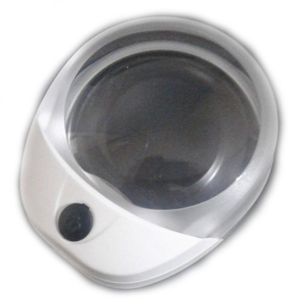 Лупа Kromatech настольная контактная 10x, 60 мм, с подсветкой (1 LED) PW6010C 72931 - фото 1