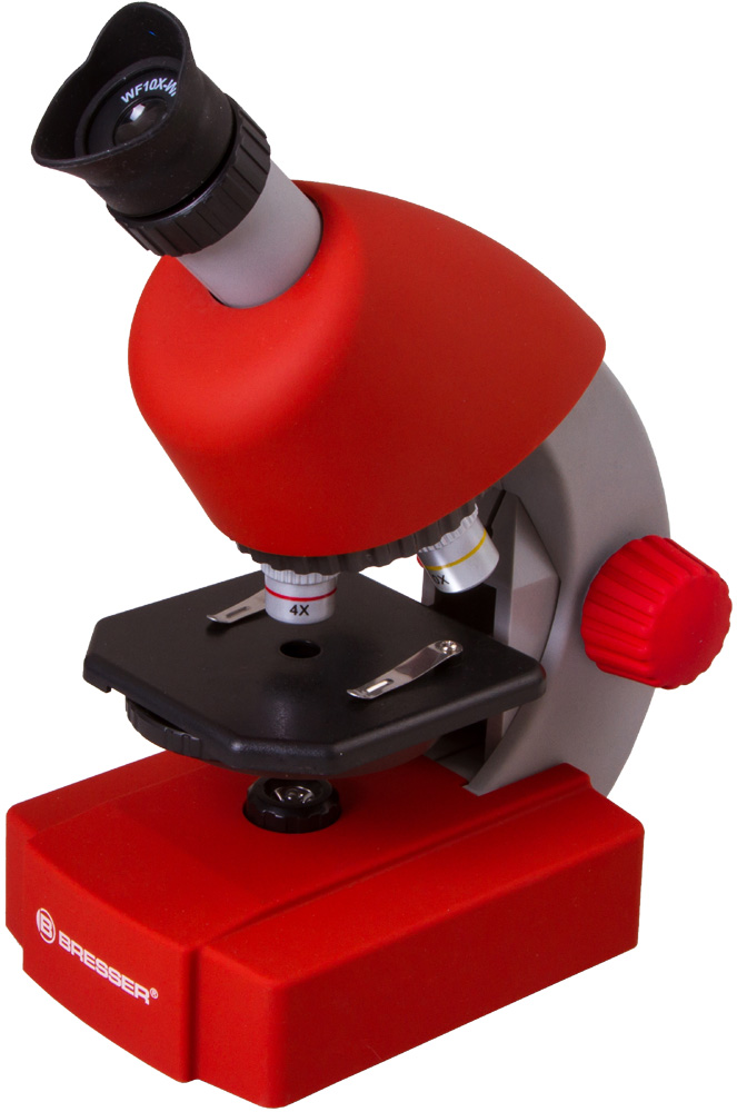 Микроскоп Bresser (Брессер) Junior 40x-640x, красный 70122 - фото 1