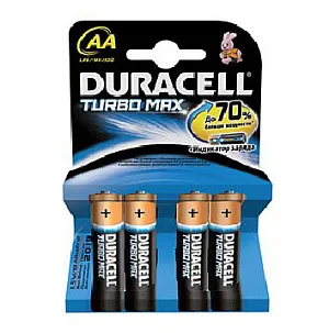 Элемент питания Duracell Turbo Max AA LR6 (4 шт.), изображение 1