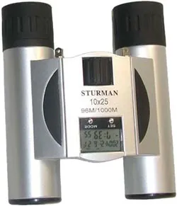 Бинокль STURMAN 10x25 с термометром, изображение 1