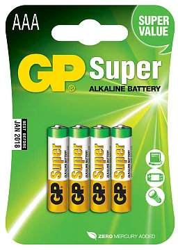 Элемент питания GP Super Alkaline GP 24A-2CR4 AAA, изображение 1