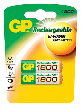 Аккумулятор GP AA 1800 мАч NiMH, изображение 1