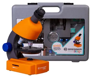 Микроскоп Bresser Junior 40–640x с набором для опытов, в кейсе, изображение 1