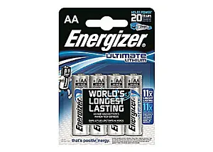 Элемент питания Energizer Ultimate AA LR6/FR6 (4 шт.), литиевый, изображение 1