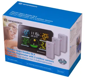 Метеостанция Bresser Thermo Hygro Quadro NLX с тремя датчиками, изображение 10