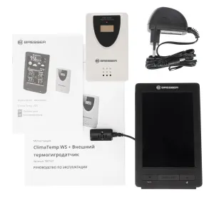 Метеостанция Bresser ClimaTemp WS с цветным дисплеем, черная, изображение 3