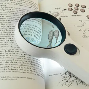 Лупа на ручке Veber 3х, 75 мм, с подсветкой (82018-L), изображение 2