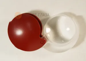 Лупа складная асферическая Eschenbach Mobilent 4x, 35 мм, со шнурком, красная, изображение 2