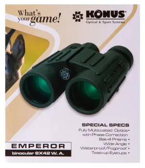 Бинокль Konus Emperor 8x42 WA Green, изображение 14
